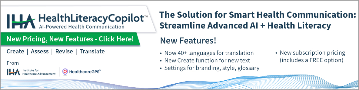 Ad for HealthLiteracy Copilot